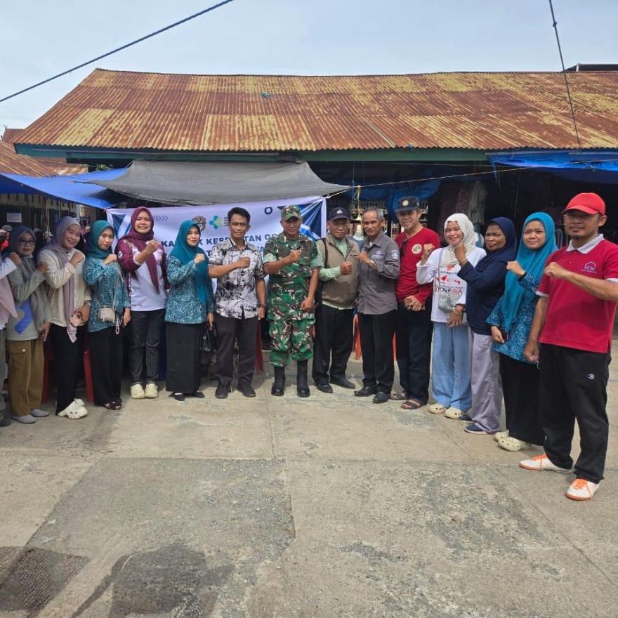 Puskesmas Sappa Gelar Gerakan Cek Kesehatan Gratis di Pasar Ongkoe